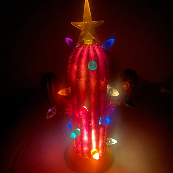 Cactus Christmas Tree with Lights - Picture 16 of 17